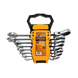 Ingco HKSPA2088 Double Open End Spanner Set of 8 Pcs image 1