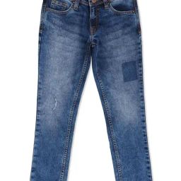 Pepe Jeans Boys Blue Solid Jeans-image-64