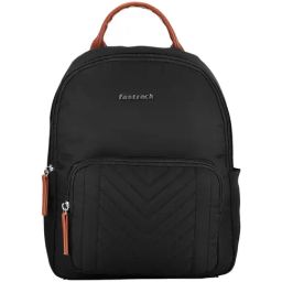 Fastrack Black Quilted Medium Backpack-image-60