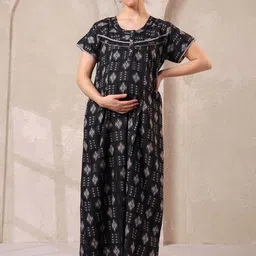 NIGHTSPREE Printed Maxi Nightdress-picture-55
