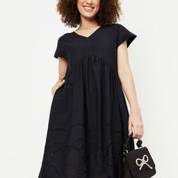 max Women V-Neck Cap Sleeves Knee Length Empire Dress-image-62