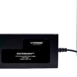 STORME RouterBuddy Mini UPS for 12V WiFi Routers and Broadband Modem | 12V-2A | Power Backup up to 6 Hours | Routers | CCTV | Set-Top Box… (12V=2A Router UPS) image 1