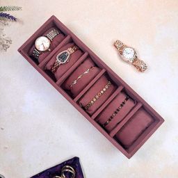 La Trove 6 Slot Watch Organizer Sleek Tray-image-48