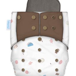 Cherilo Leakproof Washable Baby Diaper - ( 1 Baby Boho Pattern Diaper with 1 Insert)-5