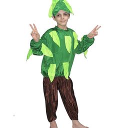 Kaku Fancy Dresses Tree & Nature Theme Costume Set - Green & Brown-image-63