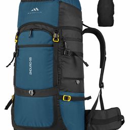 MOUNTILE ENDURO 55L Travel Backpack with Water Proof Rain Cover, Shoe Compartment Camping Hiking Rucksack Trekking Bag ENGLISHBLUE MTL05-image-11