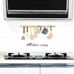 INDIAN ROYALS Brown & Blue Kitchen Cooktop Tile Self Adhesive Wall Sticker-image-82