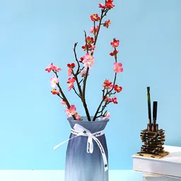 TAYHAA Pink 2 Pieces Blossom Artificial Flower With Pot-image-60