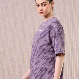 Technosport Women Extended Sleeves Antimicrobial Pockets Boxy T-shirt-image-88