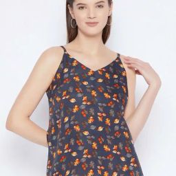 PURYS Blue Printed Top-image-17