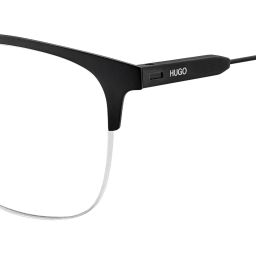 Hugo Matte Black Square Eye Frame for Men image 3