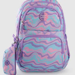 Priority Girls Abstract Printed Laptop Backpack- 40L-21