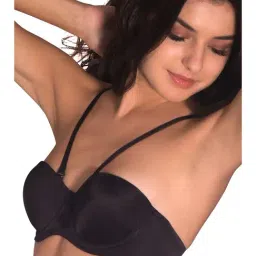 Amante Black Under Wired Padded Balconette Bra-picture-41