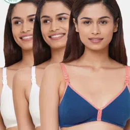 Inner Sense Multicolored Non Wired Non Padded Nursing Bra (Pack Of 3)-picture-18