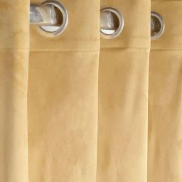Saral Home Easy Living Yellow Polyester 224 GSM Velvet Curtain-38
