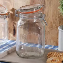 Kilner Transparent 12 cm Square Clip Top Jar (2 L) - Set of 1-18