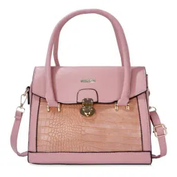 Luvoksi Pink Animal Effect Large Satchel Handbag-picture-23