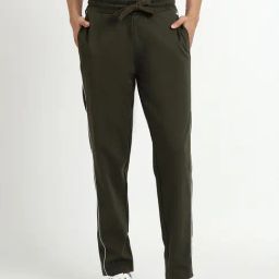 United Colors of Benetton Olive Regular Fit Trackpants-image-90