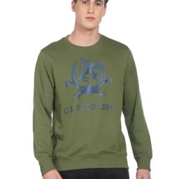 U.S. Polo Assn. Olive Regular Fit Printed SweatShirt-picture-42