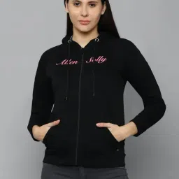Allen Solly Black Logo Print Hoodie-picture-29
