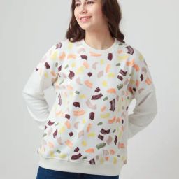 Zink London Off White Printed Sweatshirt-image-69