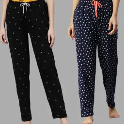 Kryptic Black & Navy Printed Pyjamas - Pack of 2-picture-16