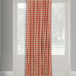 Fabindia Beige & Red Floral Door Curtain-image-78