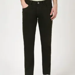 Peter England Green Cotton Skinny Fit Jeans-picture-21