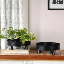 Urla Handcrafted Black Metal Planter-image-18
