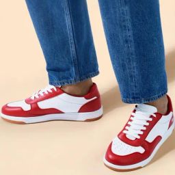 Neemans Men's The Hipsters White & Maroon Casual Sneakers-image-11