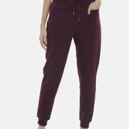 People by Pantaloons Wine Mid Rise Joggers-picture-48