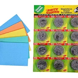 Brite Guard Cellulose Sponge Mop & Stainless Steel Scrubber (17-Piece)-image-89