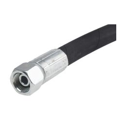 RS PRO Hydraulic Hose Assembly Synthetic Rubber 3/8 inch x 458 mm Model No 1102000-42