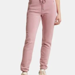Jockey Pink Cotton Relaxed Fit Solid Trackpants-picture-23