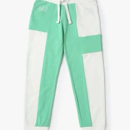 GAP Girls Green Cotton Color Block Track Pants-image-88
