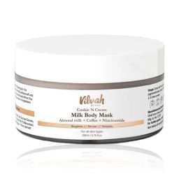 Vilvah Cookie N Cream Milk Body Mask - 200 ml-15
