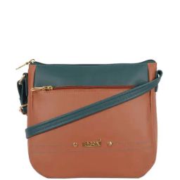 Enoki by Baggit Tan Color Block Medium Sling Handbag-image-11