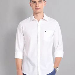 AD by Arvind White Slim Fit Shirt-picture-31