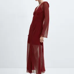 MANGO Printed A-Line Midi Dress-picture-0