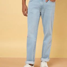 Wrangler Mid Blue Straight Fit Jeans-picture-27