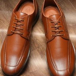 V8 By Ruosh Men's Zalio Tan Derby Shoes-image-9