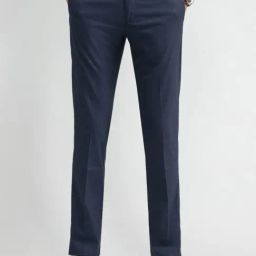 Arrow Blue Slim Fit Trousers-picture-35