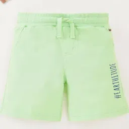 Ed-a-Mamma Kids Green Cotton Printed Shorts-image-80