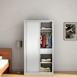Godrej Interio Storwel M3 Grey CRCA Steel 2 Door Almirah, 1 Year Warranty,2 Drawer)-image-99