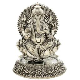 Sri Jagdamba Pearls 800 Silver Lord Vinayaka Divine Idol - 18 gm-16