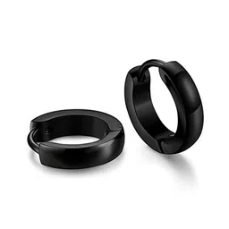 Teeragaj Unisex Stainless Steel Circular Shaped Hoop Earrings-picture-21