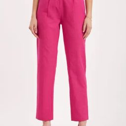 Fablestreet Fuchsia Linen Trousers-picture-45