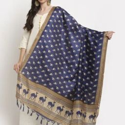 TAG 7 Blue Printed Dupatta-picture-31