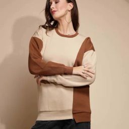 Global Republic Beige & Brown Pullover-picture-26