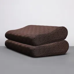 Luxury Contour Memory Foam Geometric Sleeping Pillow Pack of 2-3